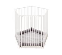 Safetots Extra Tall Play Pen with Mat, Pentagon, 5 x 72cm, White, 105cm High