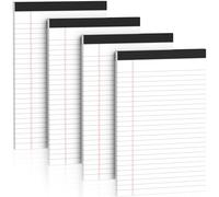 5" x 8" Legal Pad Writing Pads 4 Pack of Notepad 21lb Small Legal Pads College Ruled Note Pads 30 Sheets Perforated Legal Pads Double-Side Printed Legal Pad for School, College, Office