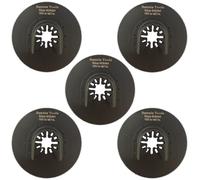 5 x 80mm Round Oscillating Multi Tool Blades/Wood Cutter Saw Blades Set | Compatible with Dremel Fein Multimaster Makita Stanley Worx Dewalt Multi Tool Etc Oscillating Multitool Blade