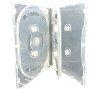 50 x 4 Disc Clear 27mm CD DVD BluRay Super Multicase Spine New Replacement Case