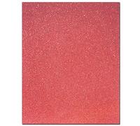 5 x A4 Premium Quality 160gsm Glitter Card Sheets by arkCRAFT (Red)
