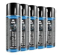 5 x AABCOOLING Compressed Gas Duster 400ml - Air Duster for Computer, Keyboard, and Other Office Equipment, Air Compressor, Compressed Air for PC, Keyboard Cleaner, Aerosol, Can Computer Cleaning Kit