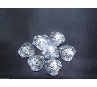 5 x Acrylic Diamante Buttons-Hearts 32 Line - 20 mm