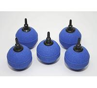 5 x Air Stone Ball 5 cm Oxygen Stone Bubbler Air Hose Oxygen Stone Aquarium Pond Accessories Blue