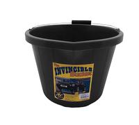 5 X Airflow Heavy Duty Invincible Builders Bucket - 3 Gallon / 15 Litre-Strong Handle & Calibrated Markings - Multi-Purpose Mixing, Gardening,Farm&Construction Use-Pack of 1 to 5-Multi Colours_Black