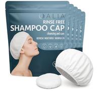 5 x ALIA No-Rinse Shampoo Caps | Waterless Hair Wash | Microwavable | | Quick, Easy Hair Care | For Elderly & Disabled Users, Festivals and Camping | Pack of 5