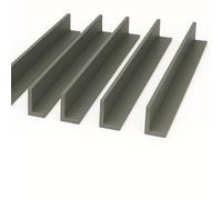 5 x Anthracite Grey 1 Metre UPVC Plastic Rigid Angle 70 x 30mm Corner Cover Trim 90 Degree