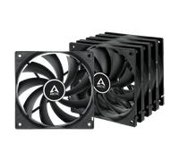 5 x ARCTIC F12 PWM Black Value Pack 12cm 120mm 4-Pin PC Case Fans 1350RPM 53CFM
