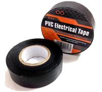 5 x BLACK ELECTRICAL PVC INSULATION / INSULATING TAPE 19mm x 20m - FLAME RETARDANT