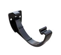 5 X Black Half Round Fascia Gutter Brackets, Freeflow 112mm Rain Water Systems