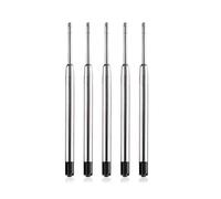 5 x Black or Blue Ink Pen Refills for Ballpoint Pens, Pen Refills Compatible with PARKER, CROSS and SWAROVSKI Ballpoint Pens, Medium Size Nib (Black, PARKER Compatible)