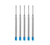 5 x Black or Blue Ink Pen Refills for Ballpoint Pens, Pen Refills Compatible with PARKER, CROSS and SWAROVSKI Ballpoint Pens, Medium Size Nib (Blue, PARKER Compatible)