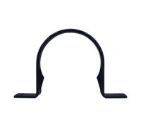 5 X Black Round 68mm Downpipe Brackets, Freeflow Rain Water Systems