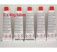 5 X Body Filler Hardener Chopped Strand Universal Hardener 40g Tubes