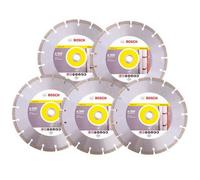 5 X Bosch 2608615032 Pro Universal Diamond Blade Cutting Disc Grinder 300mm 12"