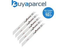5 x Bosch S123 XF 2608654402 100mm Thin to Thick Sheet Metal Recip Saw Blade