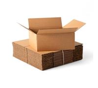 5 x Brown Cardboard Small Shipping Boxes 8x6x4 Inch | Single Wall Mailing Boxes | Parcel, Postal for E-Commerce Business