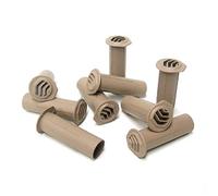 5 x Buff Drill Weep Vents Round Vent Cavity, Retaining Wall, Rendered Walls