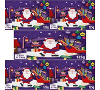 5 x Cadbary Chocolate Xmas Santa Selection Box Medium 125g