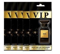5 x "Caribi Vip 800" CAR,OFFICE & HOME AIR FRESHENERS,INSPIRED BY DESIGNER FRAGRANCES. LONG LASTING AND UNIQUE