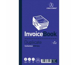 5 x Challenge Duplicate Invoice Single VAT Column Book 210x130mm (100080412)