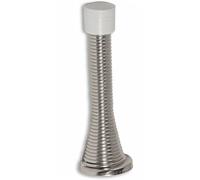 5 x Chrome Silver Spring Door Stop Stops Stopper Doorstop Inc Fixings & Screws