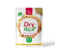 5 x CleanFoods 21 calories dried konjac rice I 75g I konjac shirataki glucomannan I odor-free l vegan I gluten and fat-free I ready in 5 minutes