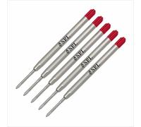 5 x Compatible Refills for Parker Ballpoint Medium Red