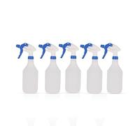 5 x Complete Pack Of 750ml Blue Coloured Hand Trigger Spray Bottles for Cleaning, Gardening and Feeding, Industrial & Domestic (5, Blue)