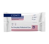 5 x Conti Cleansing Soft Vernacare Dry Wipes - Large- 30 x 28 cm -5 Pack of 75