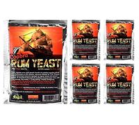 5 x Coobra Rum Yeast - Turbo Yeast, Vodka Yeast, Yeast for Mash