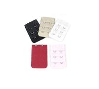 5 x Cotton Bra Extenders for 2 Hook Bra Clips, Multi-Coloured Durability and attraction