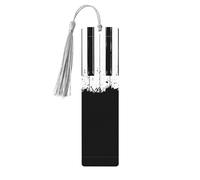 5 x Cute Piano Wooden Bookmarks with Tassels