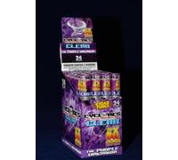 5 x CYCLONES CLEAR PRE ROLLED TRANSPARENT CONES "THE PURPLE UNKNOWN'' FLAVORED - SOLD BY TRENDZ