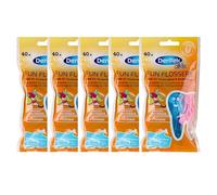 5 x DenTek Fun Flosser Kids for Children with Wild Fruit Flavour