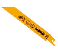 5 X Dewalt Dt2348-Qz Bi-Metal Reciprocating Blade For Plastic & Pipes 152mm