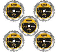 5 X Dewalt Dt99561 165mm X 20mm 42T Extreme Runtime Flexvolt Plunge Saw Blades