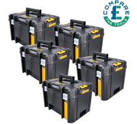 5 x Dewalt DWST1-71195 Stak VI Deep Tool Storage Box 23L Without Tote Tray