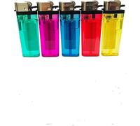 5 X Disposable Lighters BRIGHT COLOURFUL Use for Cigarette, Camping, BBQ, Fireworks Utility Lighter Child Safe Adjustable Flame