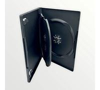 5 x Dragon Trading 3 DVD CD Blu Ray Disc Black Disc Case With 14mm Spine And Outer Sleeve For Artwork Inlay.