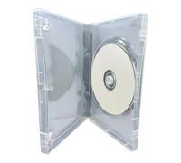 5 x Dragon Trading Scanavo Clear Single 1 Disc DVD CD Blu Ray Disc Case With 22mm Spine Booklet Clips And Outer Sleeve For Artwork Inlay