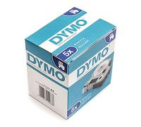 5 x Dymo D1 Standard Labelling Tape 45013 (S0720530) 12mm x 7m - Black on White