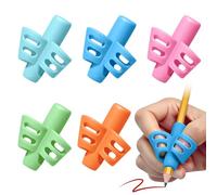 5 x Ergonomic Finger Pencil Guide, Soft Silicone Children's Writing Aid for Learning to Write