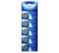5 x Eunicell CR2032 3.0v Lithium Coin Cell Batteries in separate blister packaging