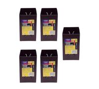 5 x Fence Post Holder 100mm posts Support Extender Brown for 100mm x 100mm posts (4") Eliza Tinsley Swiftpost, Pack of 5