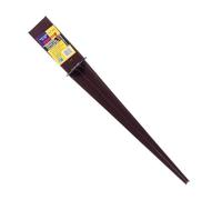 5 x Fence Post Holder Garden Arch Fruit Cage Support Drive Down Spike Pre-Drilled Brown for 50mm x 50mm posts, 450mm Spike Pre-Drilled (2" x 18") Eliza Tinsley Swiftpost, Pack of 5