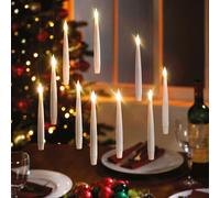 5 X Floating Led Flameless Candles - Battery Powered Indoor Hanging Window Or Table Lighting Decorations - Each H15.5 X 1.5Cm