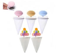 5 x Floating Lint Filter with Washing Machine Balls for Removing Pet Hair for Laundry with Lint Net and Pouch for Dog Hair