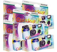 5 x Fujifilm Quicksnap Flash Disposable Cameras, 27 Images, with Flash