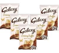 5 x Galaxy Creamy Truffle Mini Easter Eggs 74g - For Easter Best gift for Friends & Family